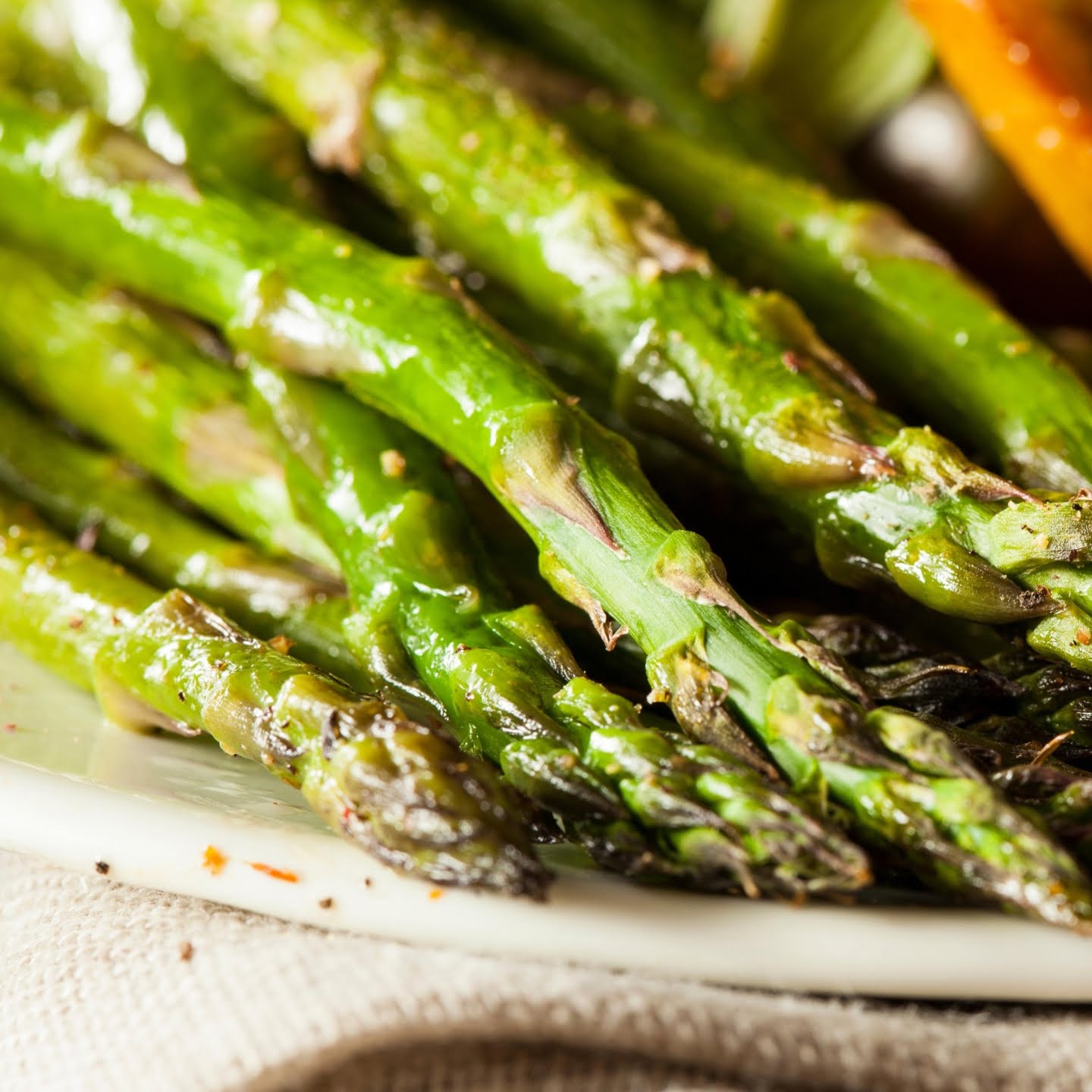 Tender asparagus with a light crisp.