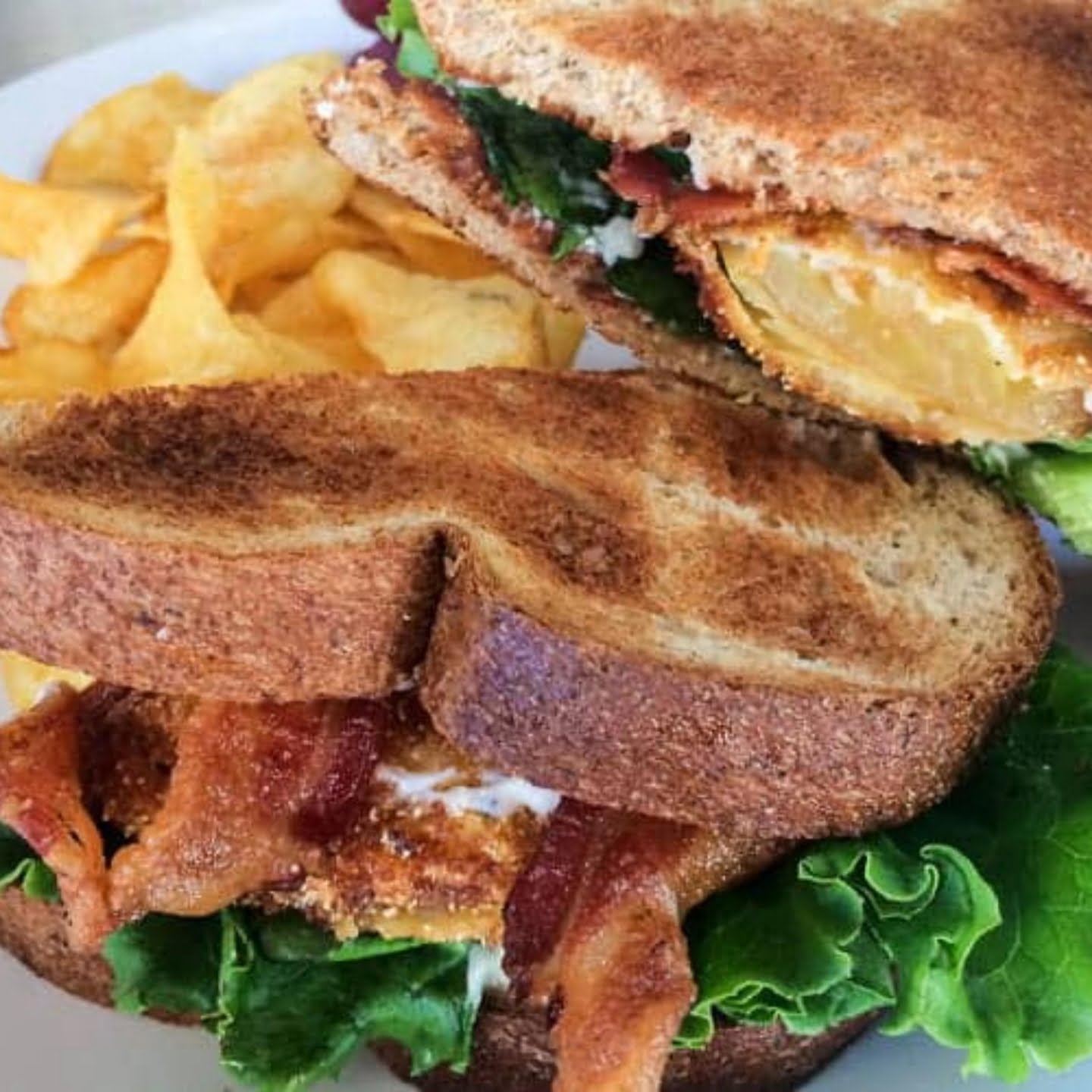 Bacon, Lettuce and Tomato Sandwich with Garlic Aioli