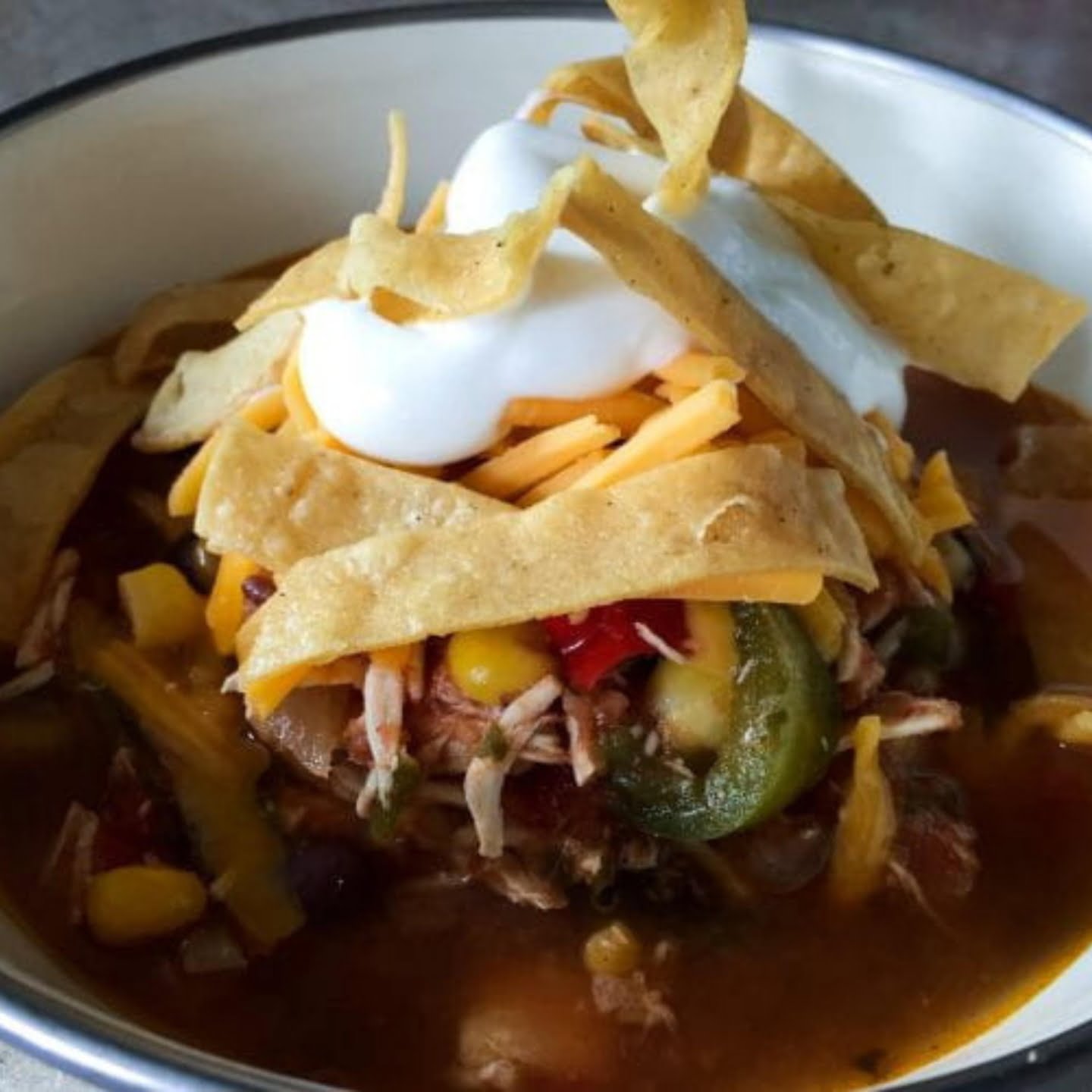 Slow Cooker Chicken Fajita Soup