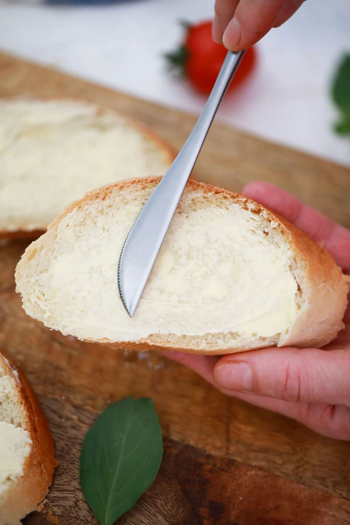 baguette with butter