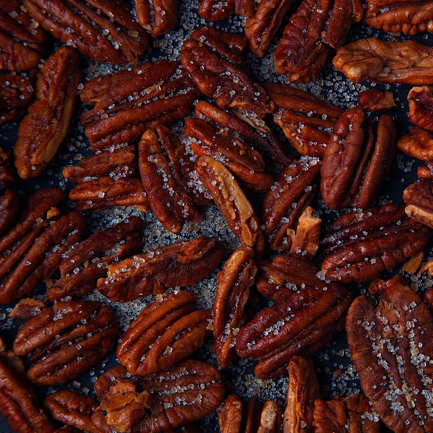 Pecans toasted with salt