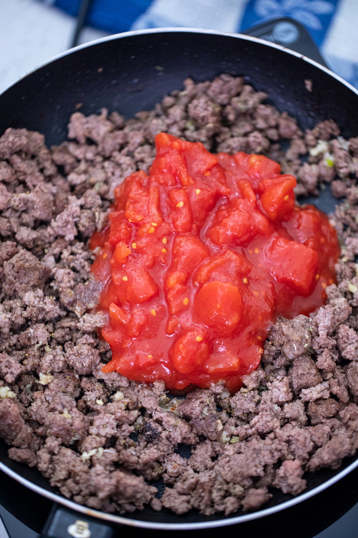 cooking ground turkey with sauce