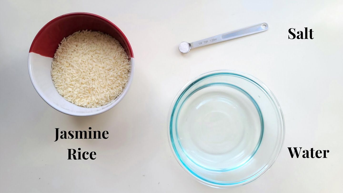 jasmine rice water and salt