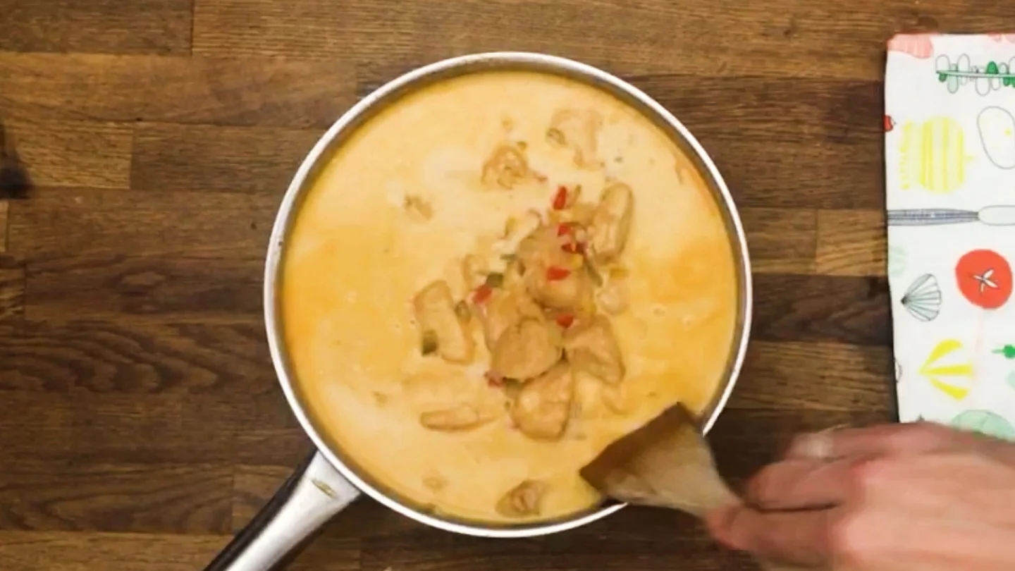  stir in the sour cream