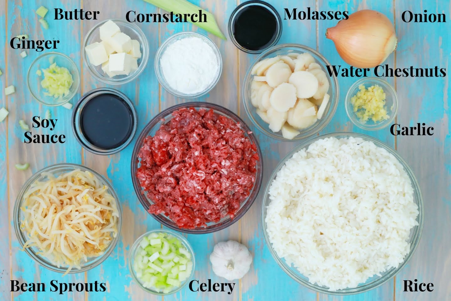 Beef chop suey ingredients