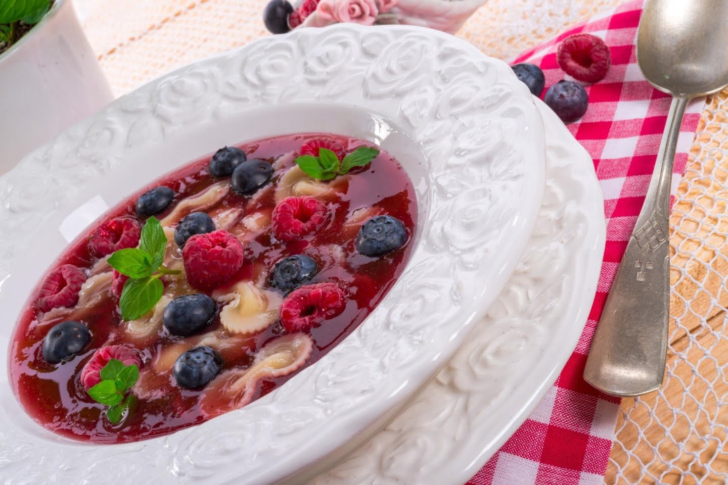 Fruit Soup toppings