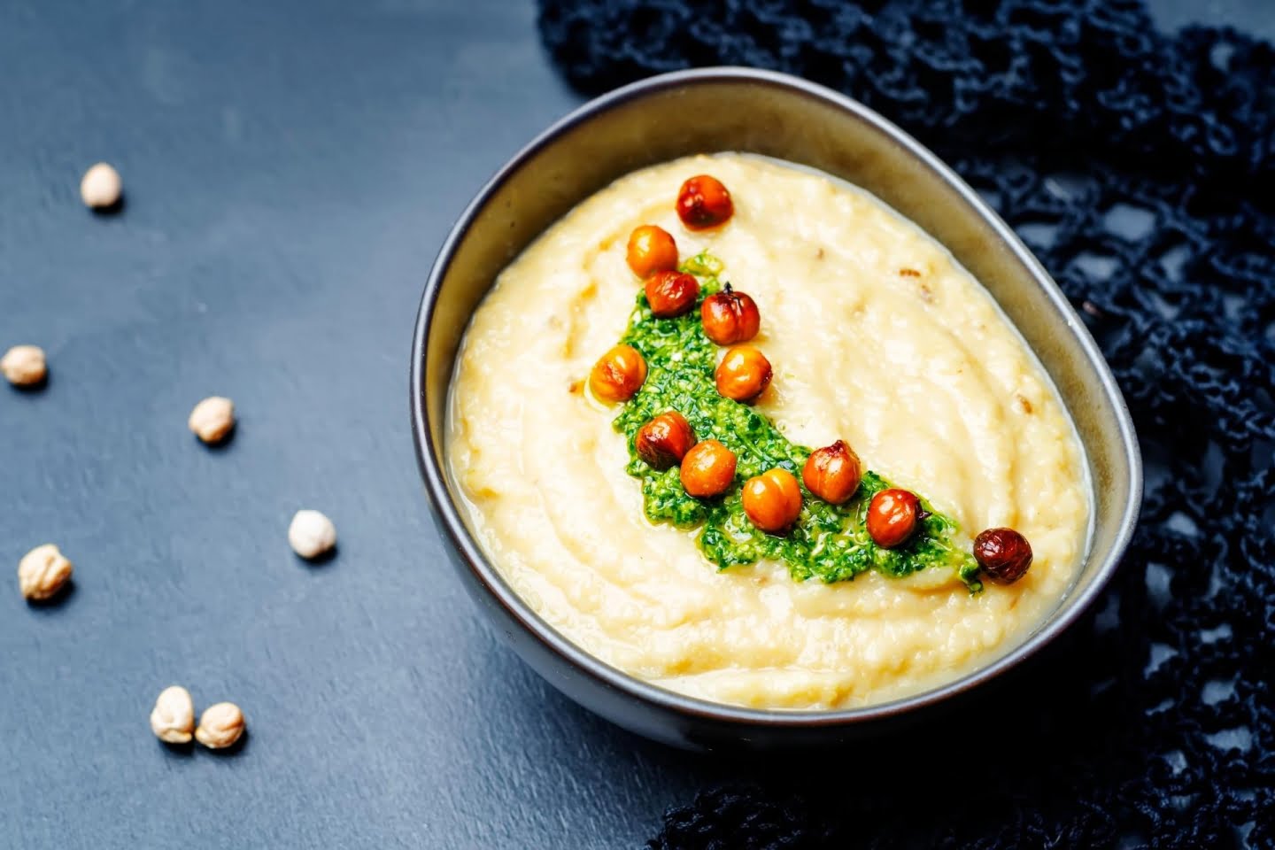 Roasted chickpeas Soup toppings