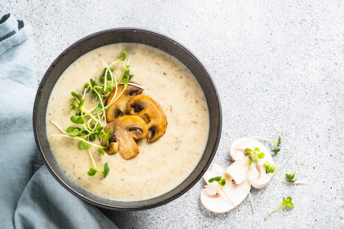 Microgreens Soup toppings