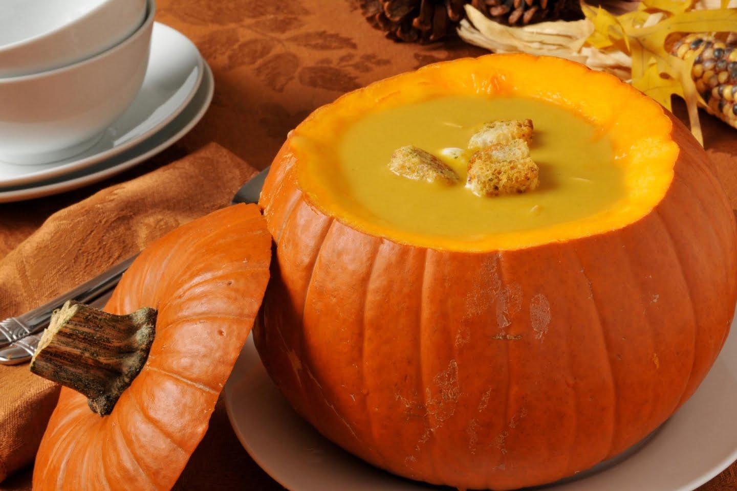 Butternut squash soup toppings