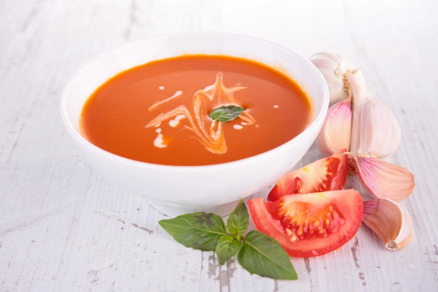 Tomato soup toppings