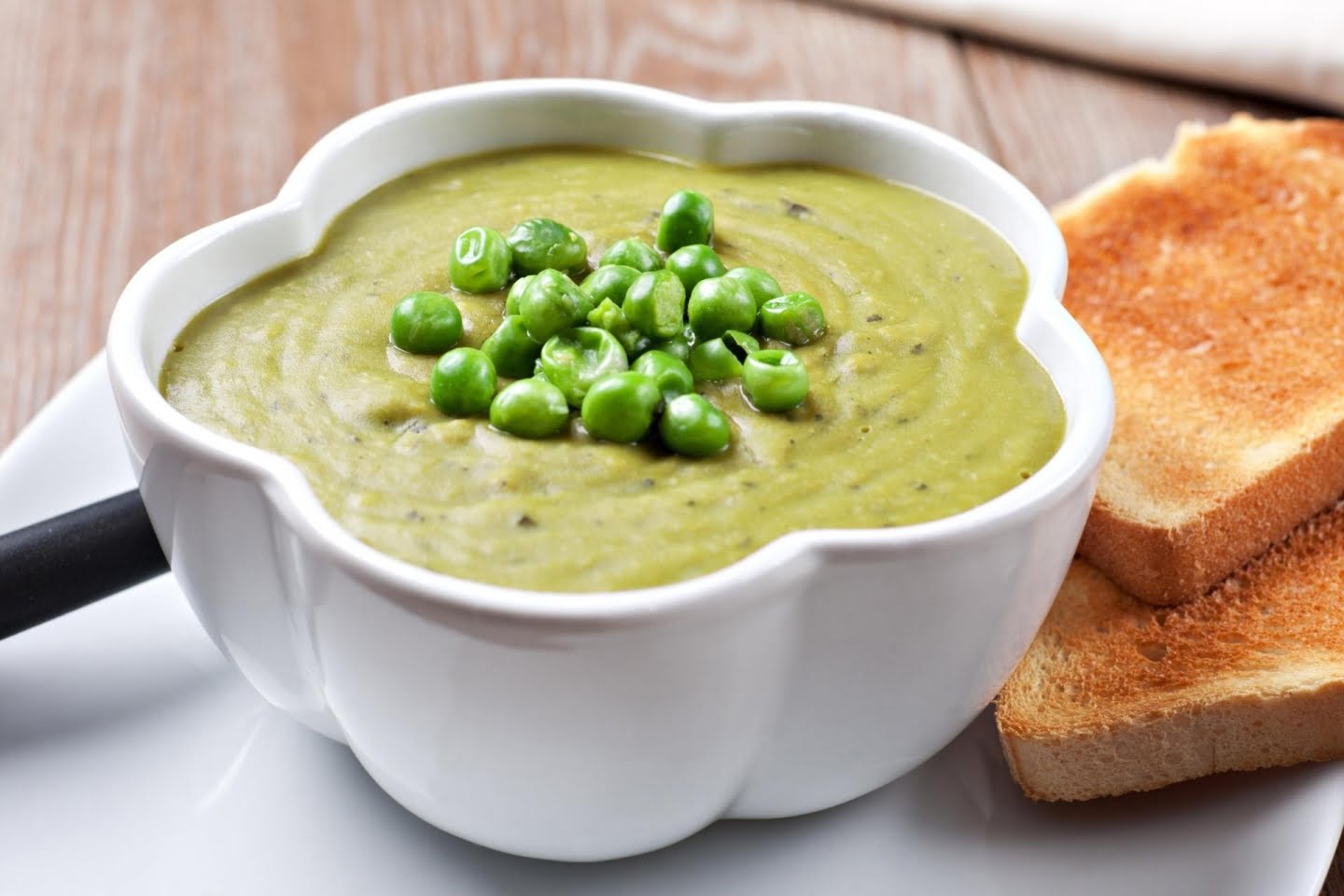 Split pea soup toppings