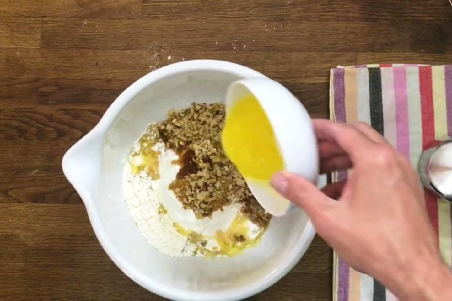 Crumb Mixture Mixed in a Bowl