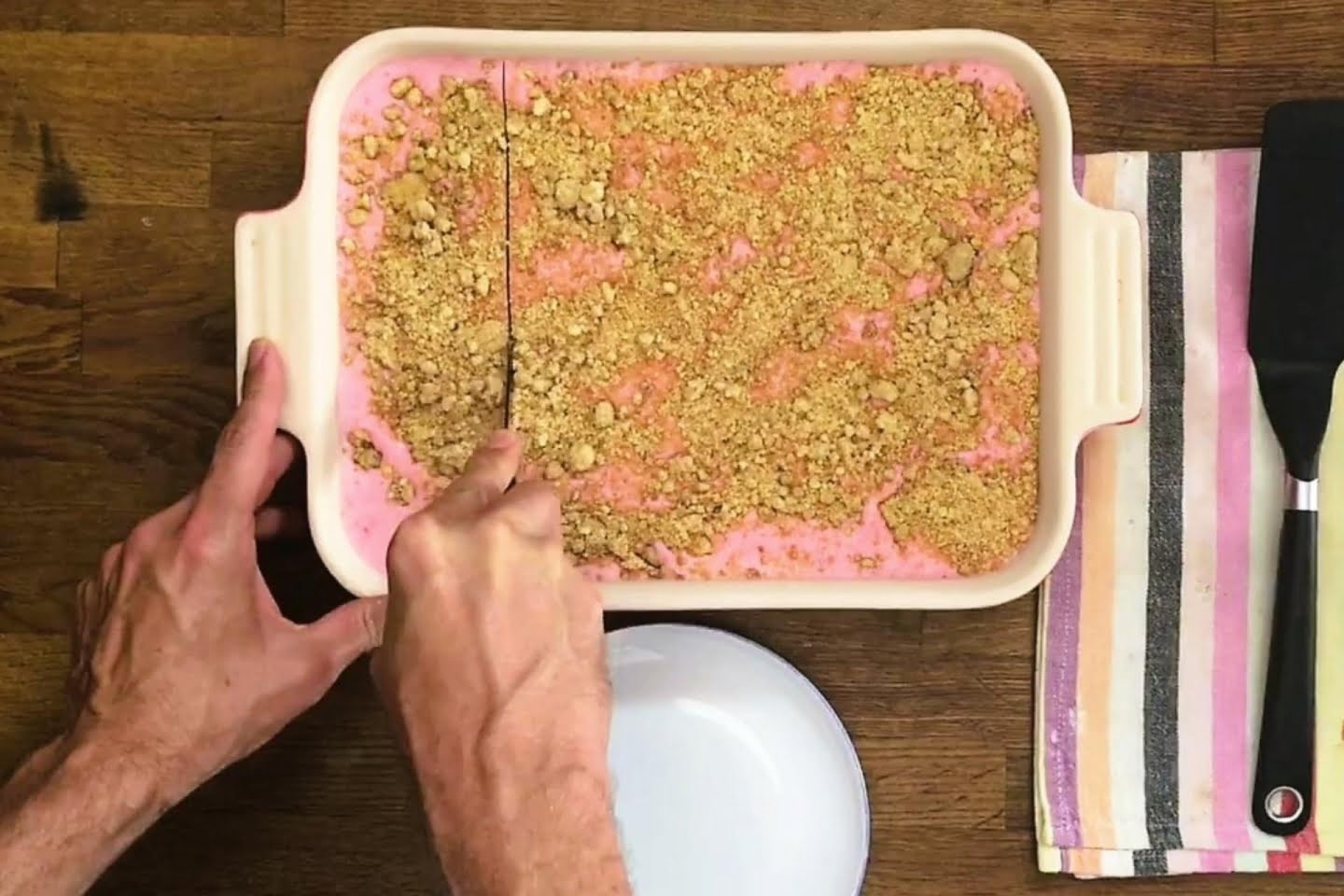 Thawed Strawberry Crunch Cake