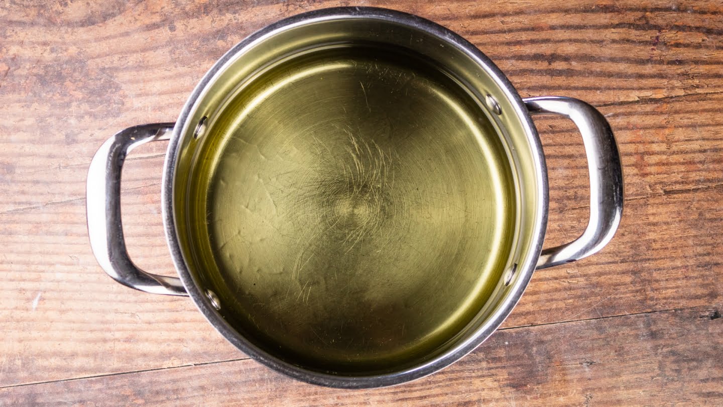 Vegetable oil in a pan
