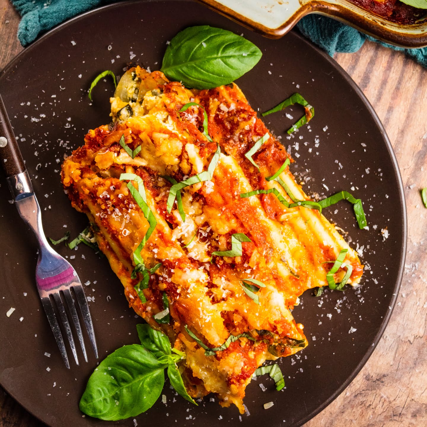 Four Cheese Manicotti - Featured