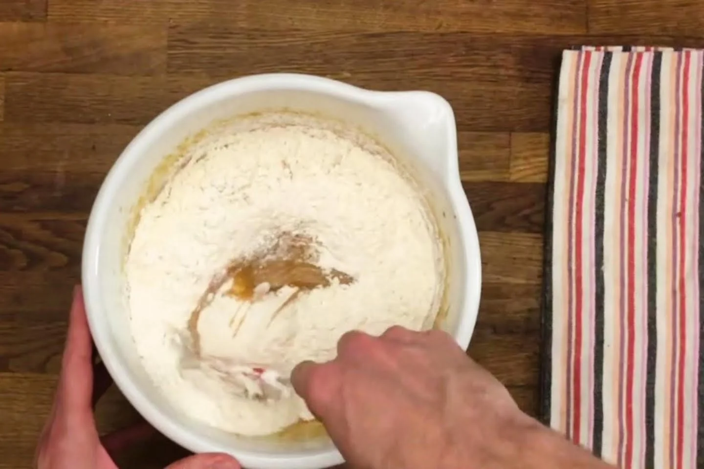 Mixed Wet and Dry Ingredients