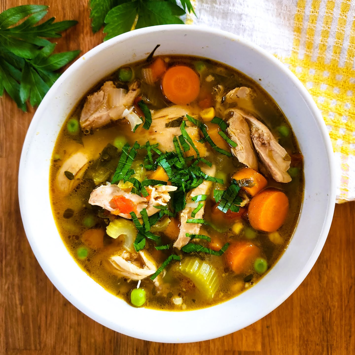 Chicken Vegetable Soup Featured