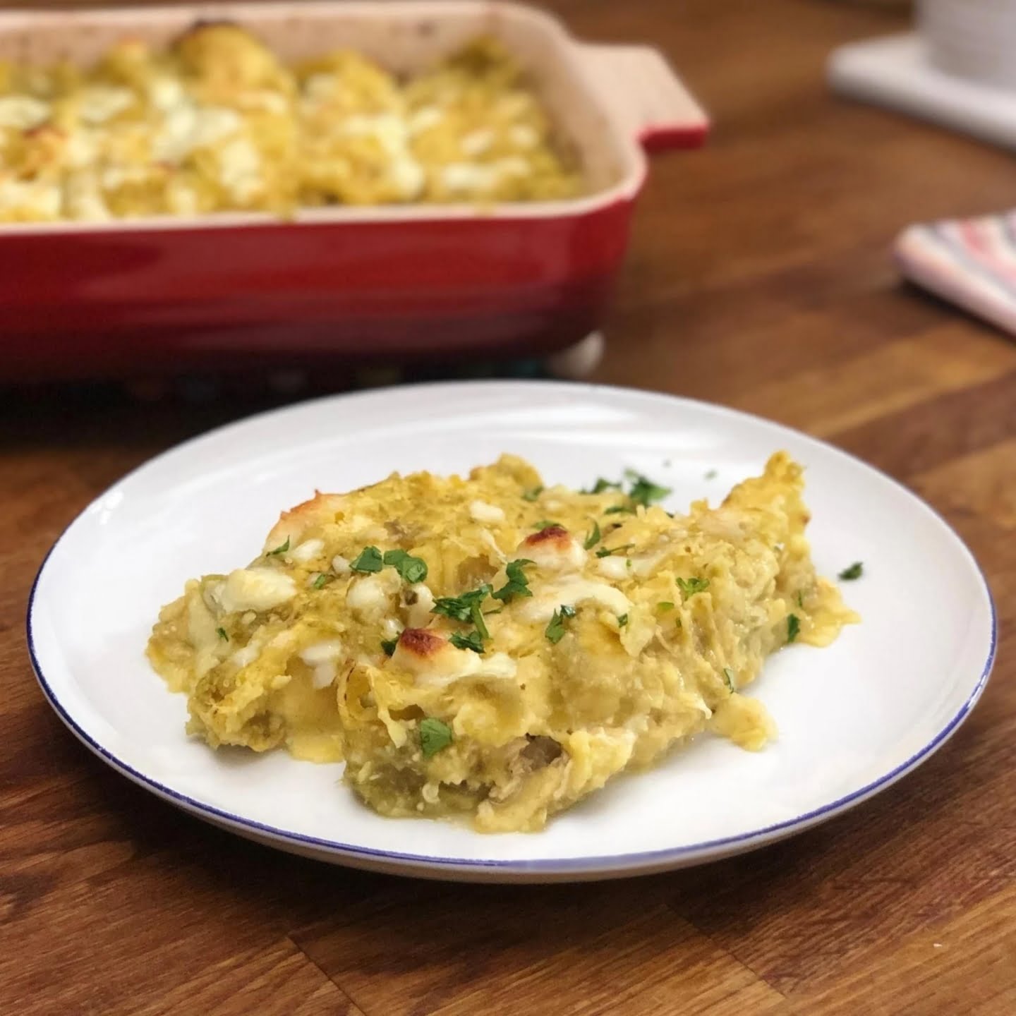 Enchiladas Verdes with Chicken