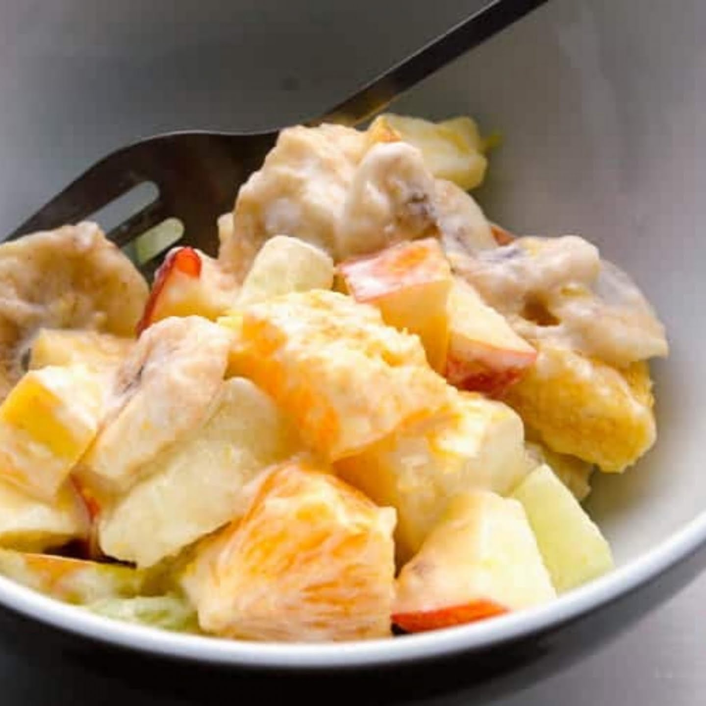 Fruit Salad With Zesty Sour Cream Dressing