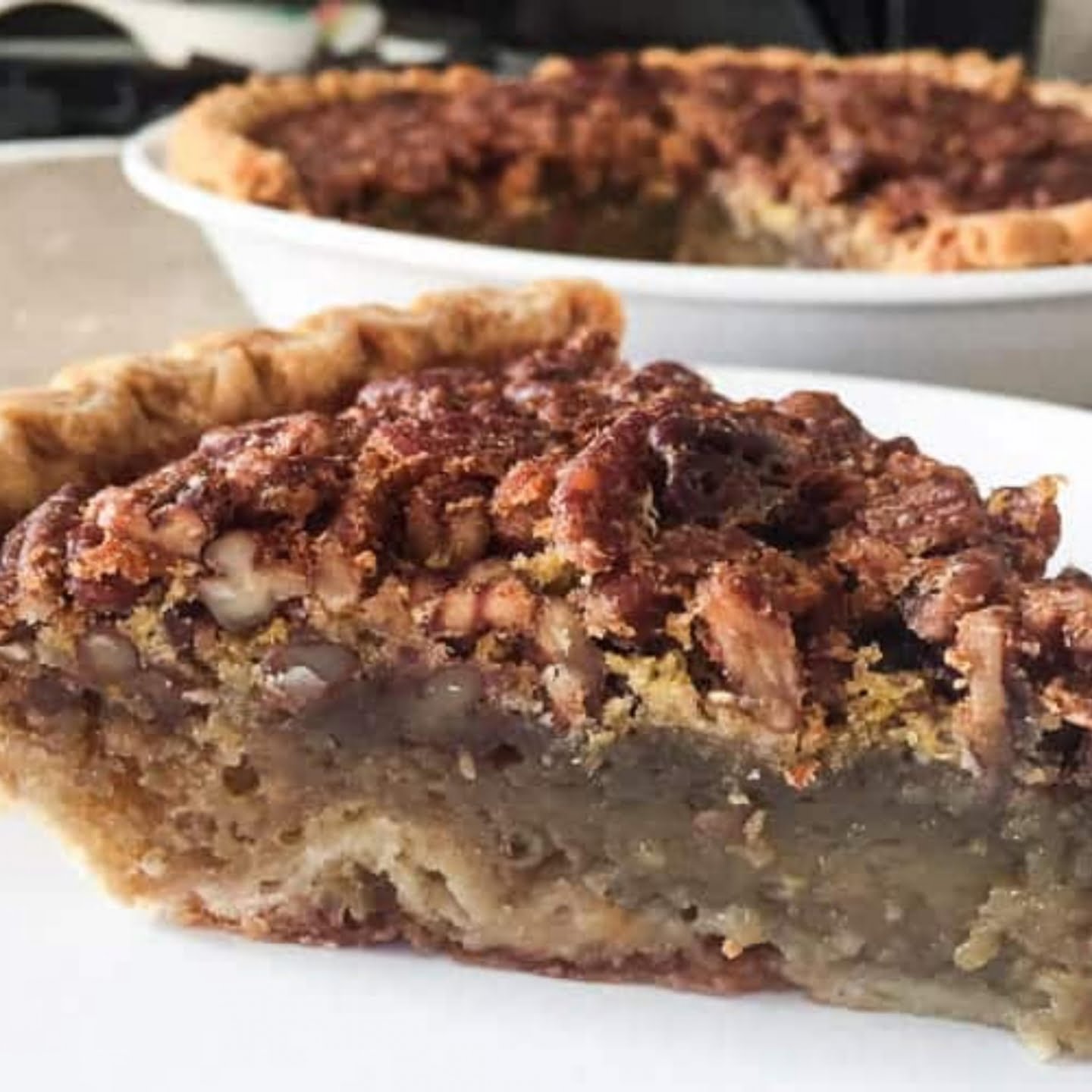 SUPER EASY BOURBON MAPLE PECAN PIE