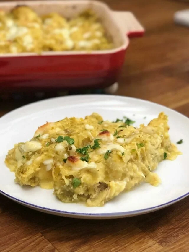 Enchiladas Verdes with Chicken