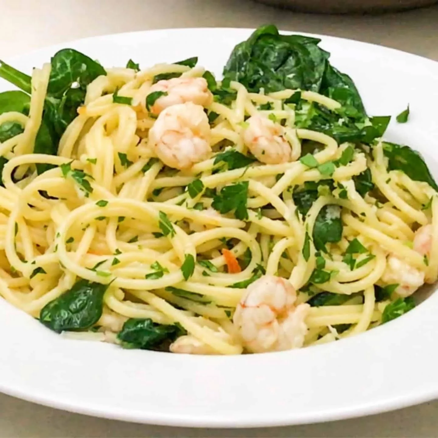 Lemon Garlic Shrimp Pasta Recipe featured