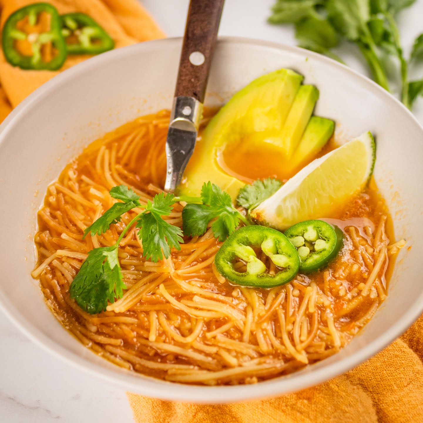 sopa de fideo