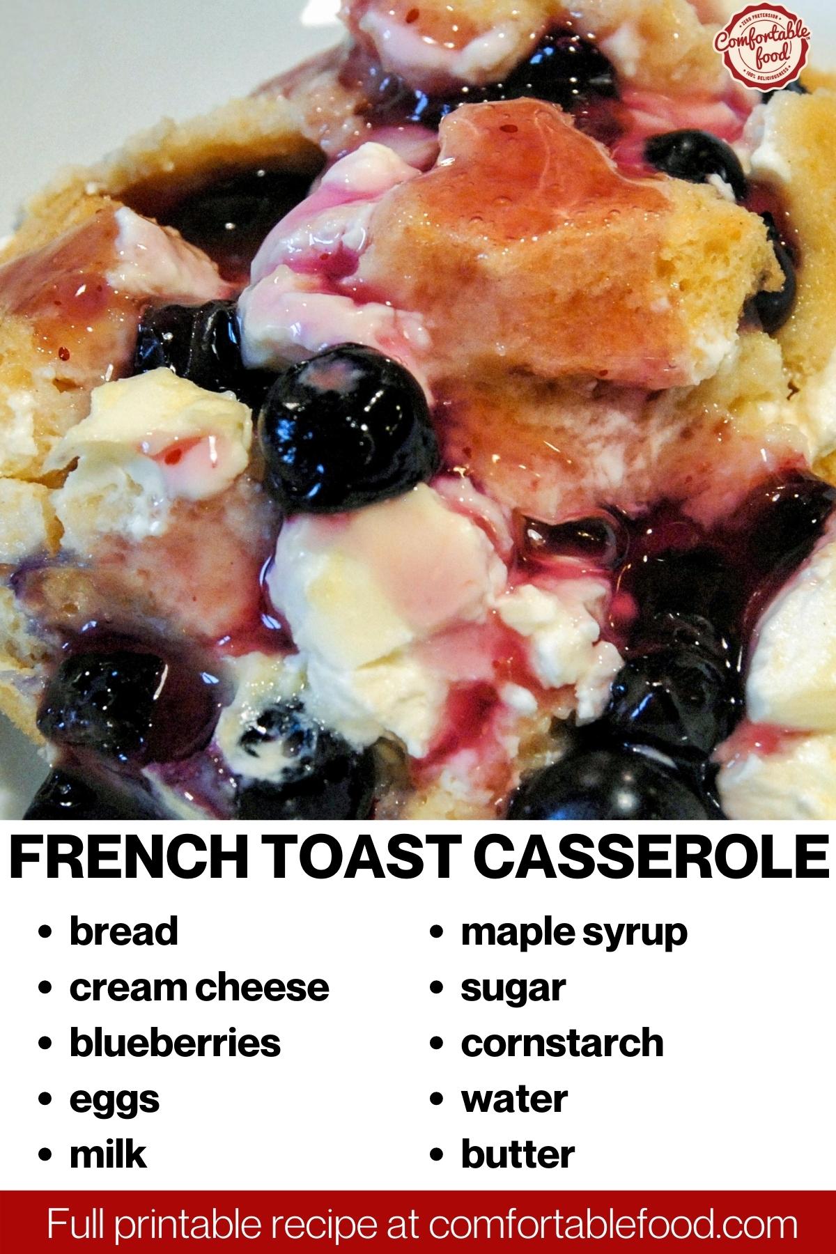 French toast casserole socials