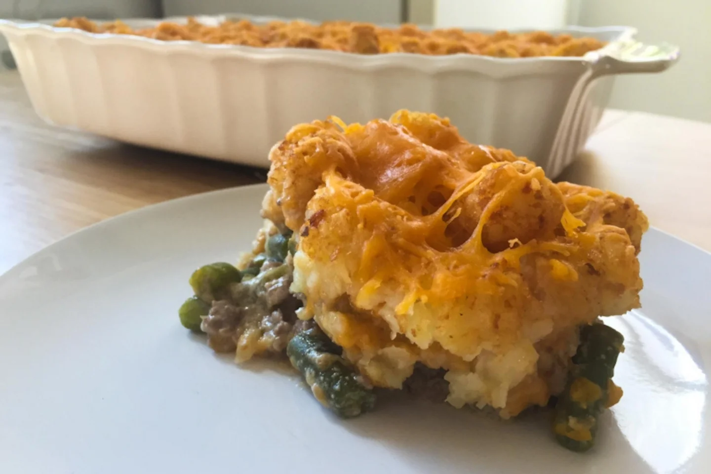 Tater Tot Casserole serving