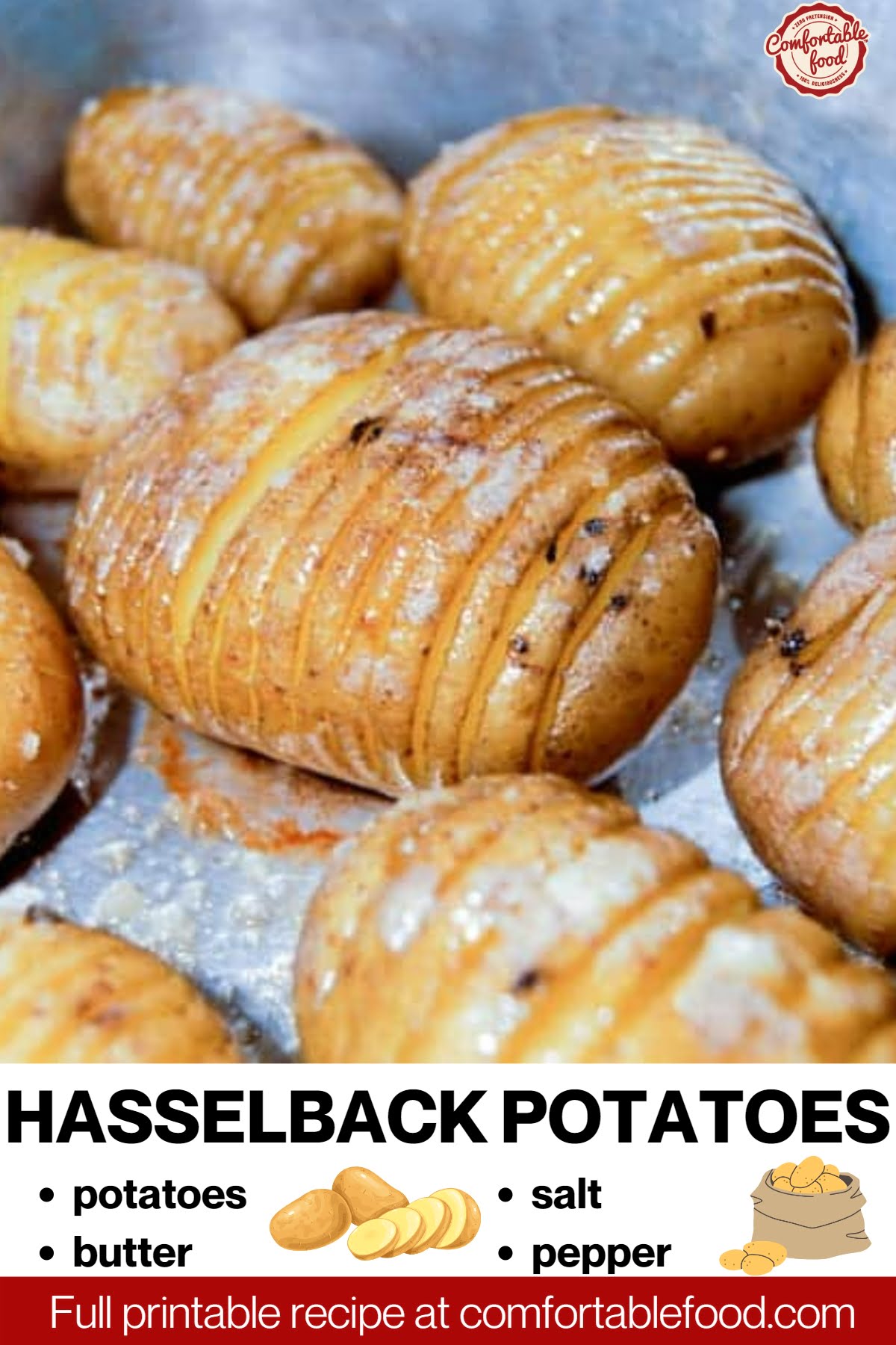 Hasselback potatoes socials