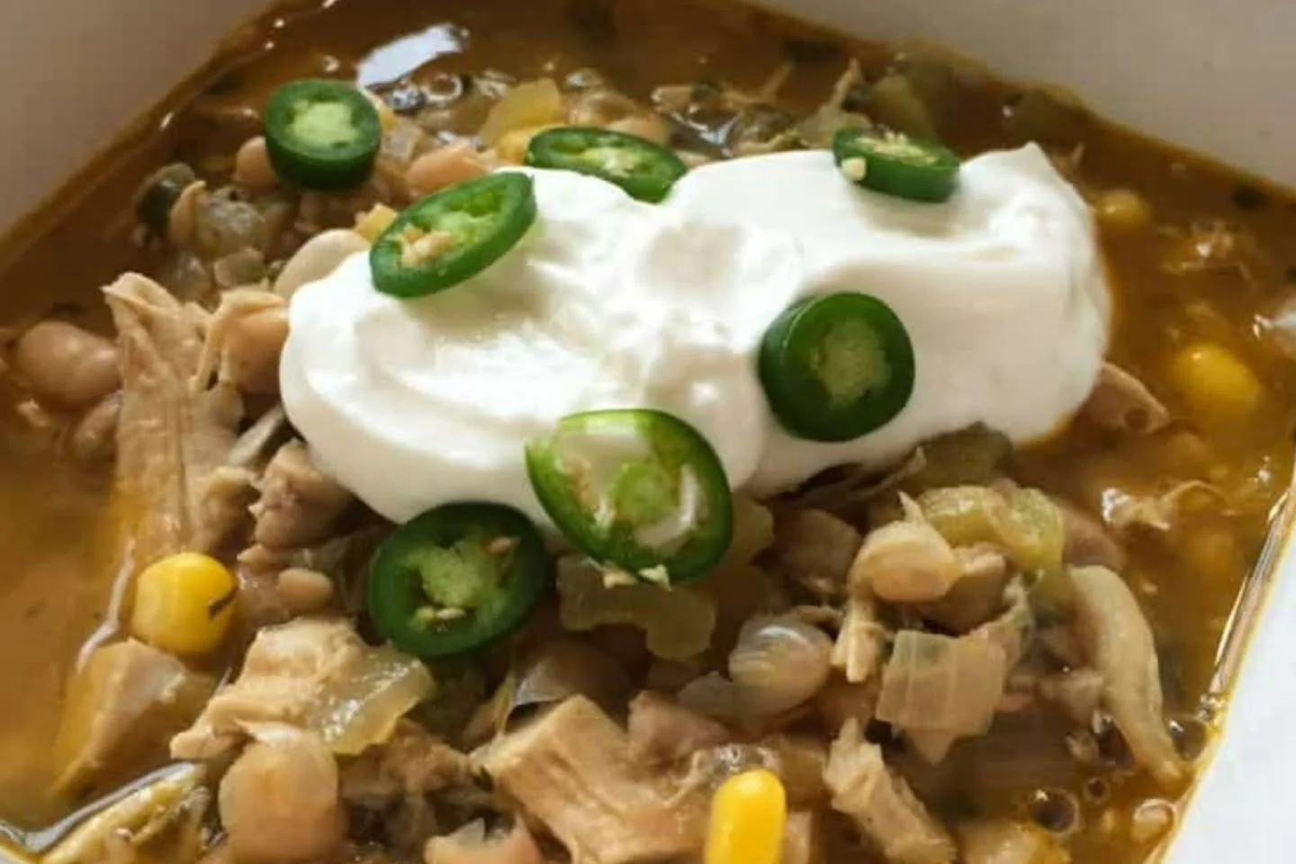 White chicken Chili variation