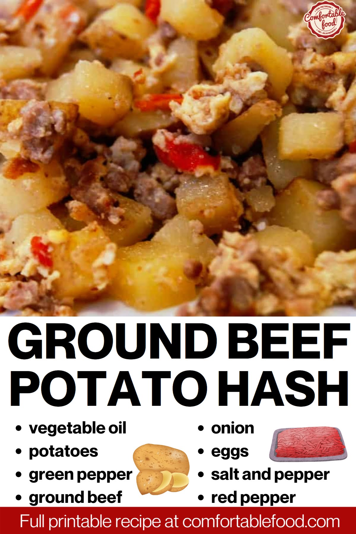 Ground beef potato hash socials