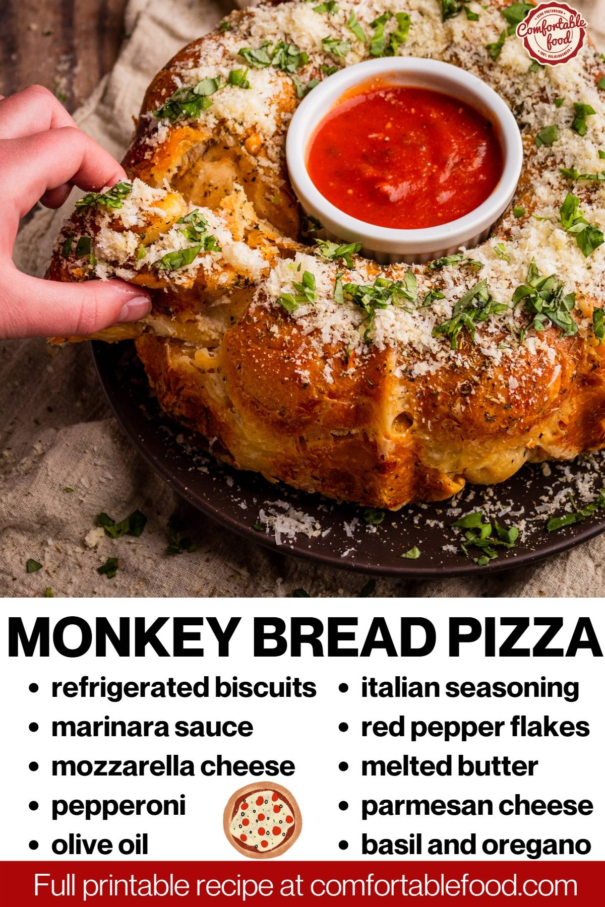 Monkey bread pizza socials