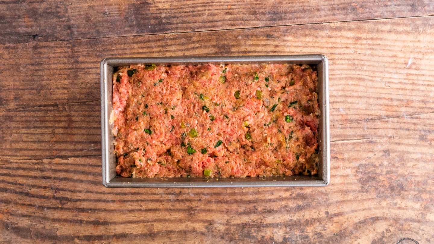 Transfer the meatloaf to a loaf pan