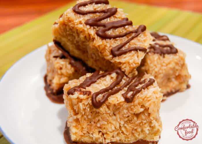 this salted caramel samoa bars