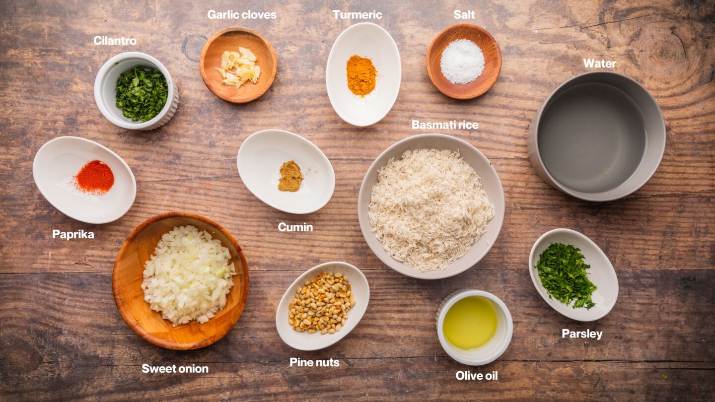 Mediterranean-rice - ingredients