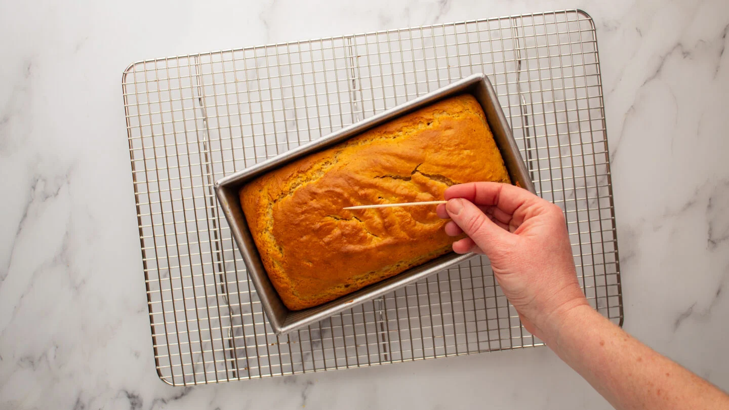 Bake in the preheated oven for 50 minutes until it has risen slightly and browned in color