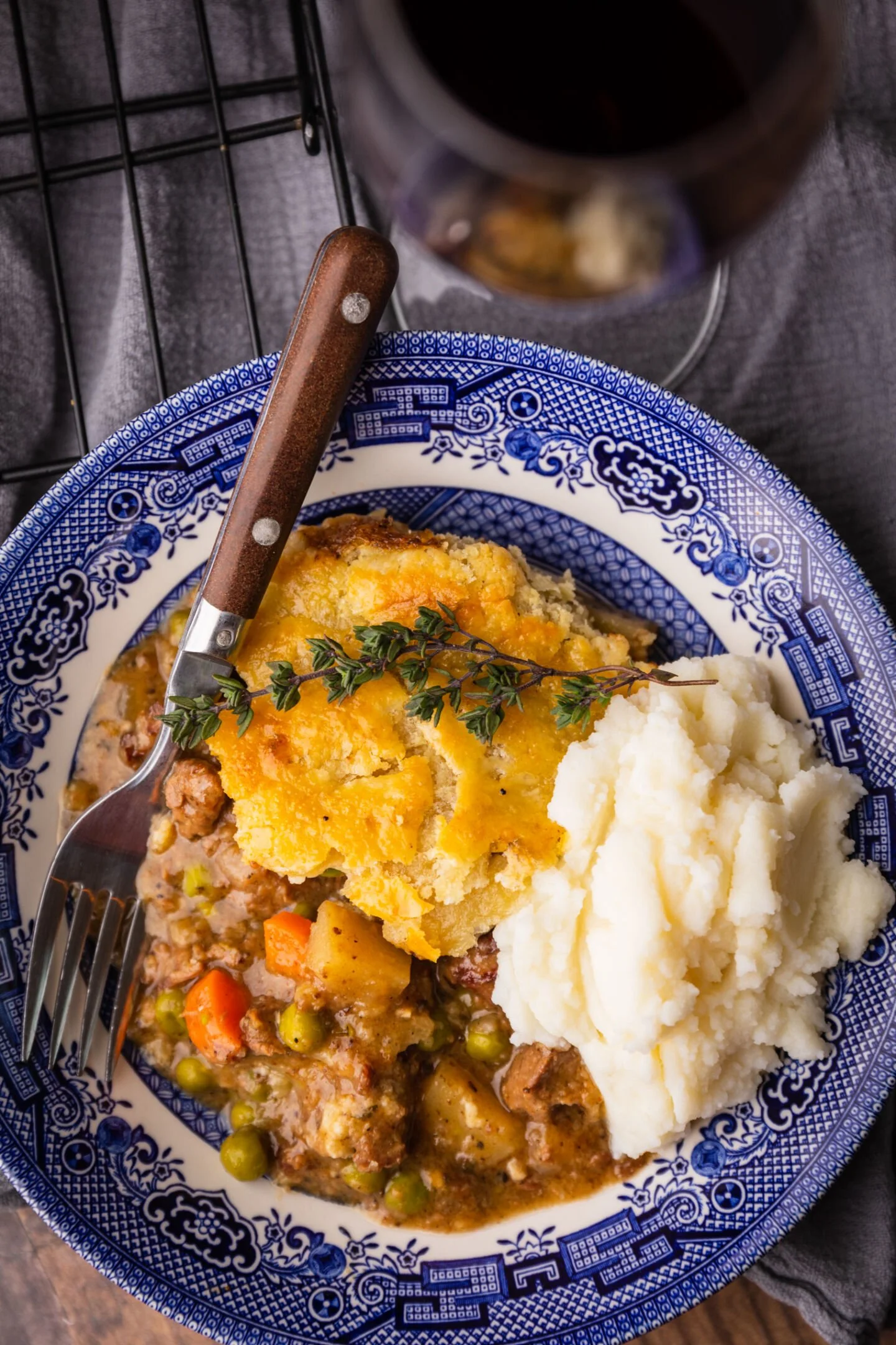 beef pot pie storing