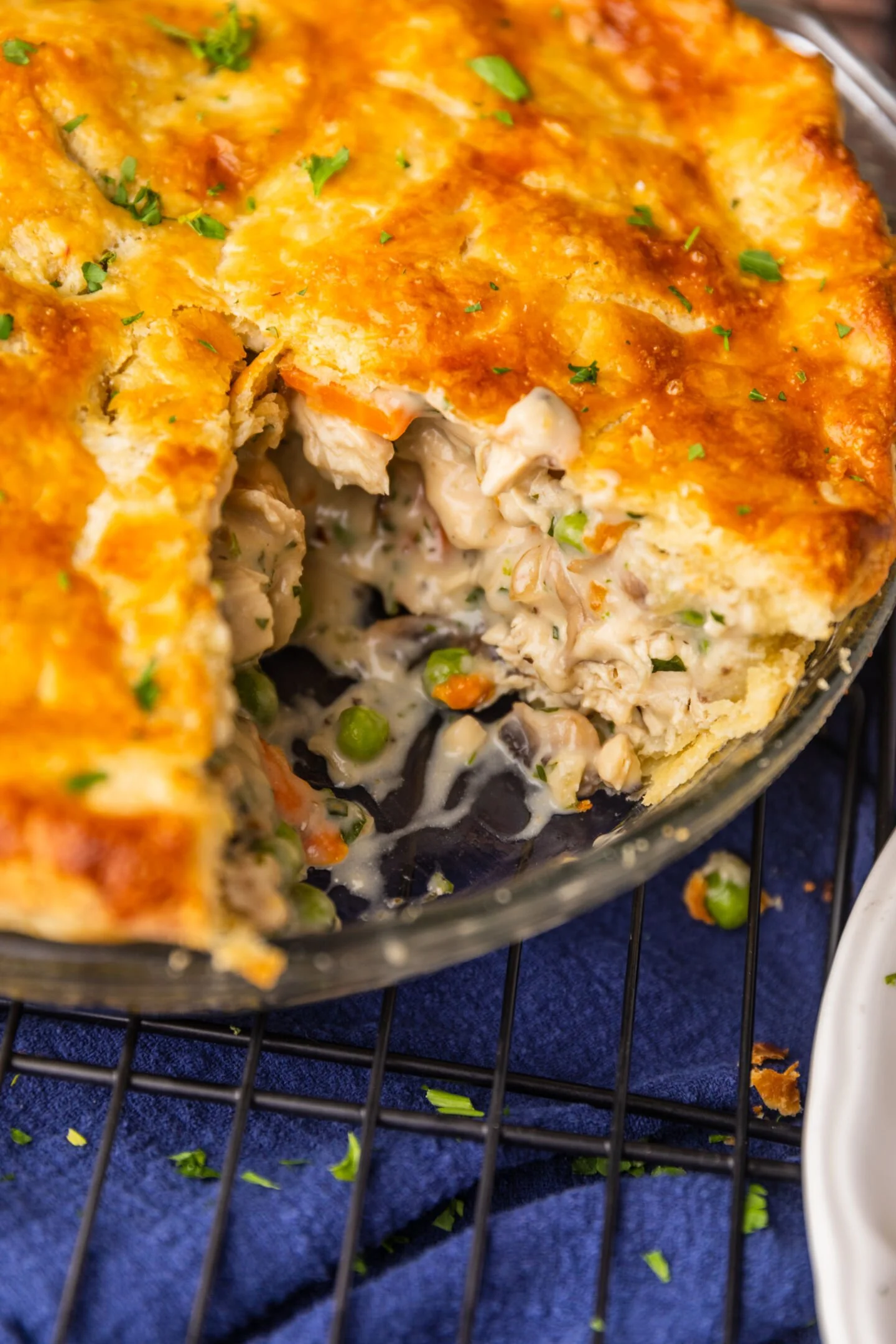 chicken pot pie storing