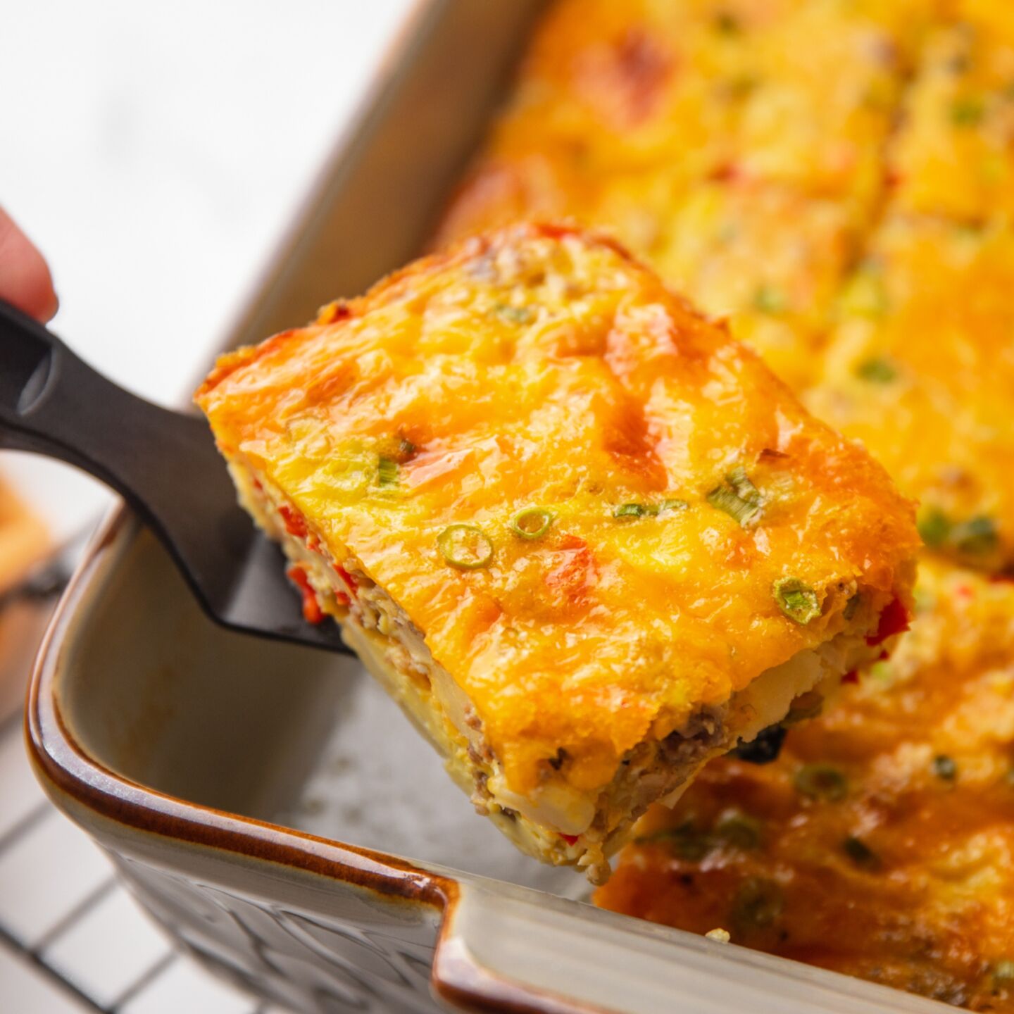 sausage breakfast casserole - featured