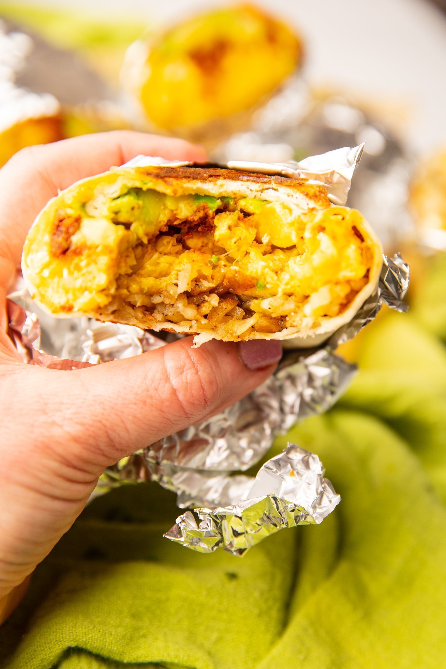 Chorizo Breakfast Burrito Comfortable Food