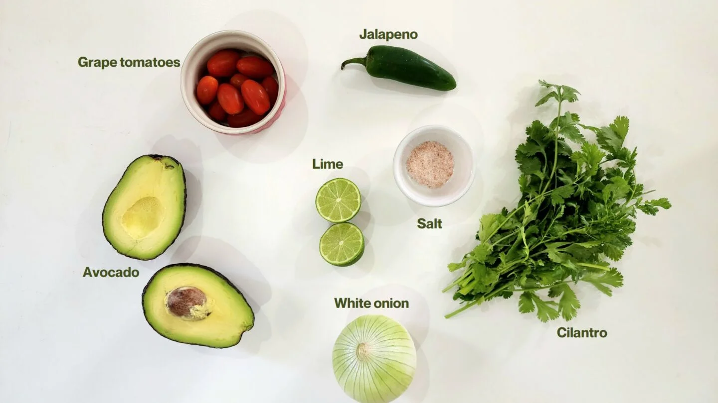 guacamole - ingredients