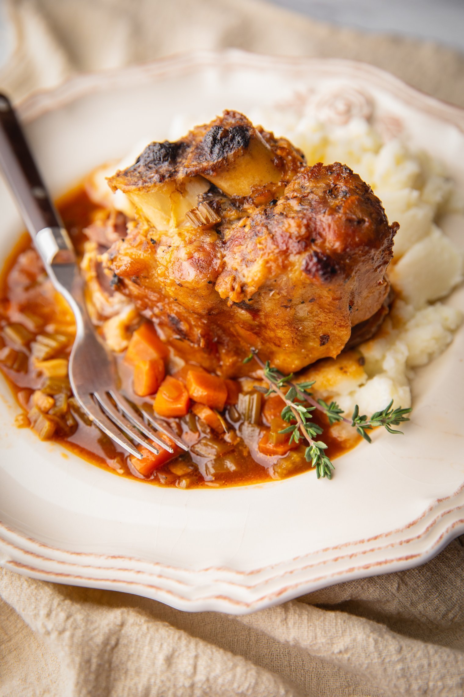 Braised Pork Shanks (CountryStyle Recipe!) Comfortable Food