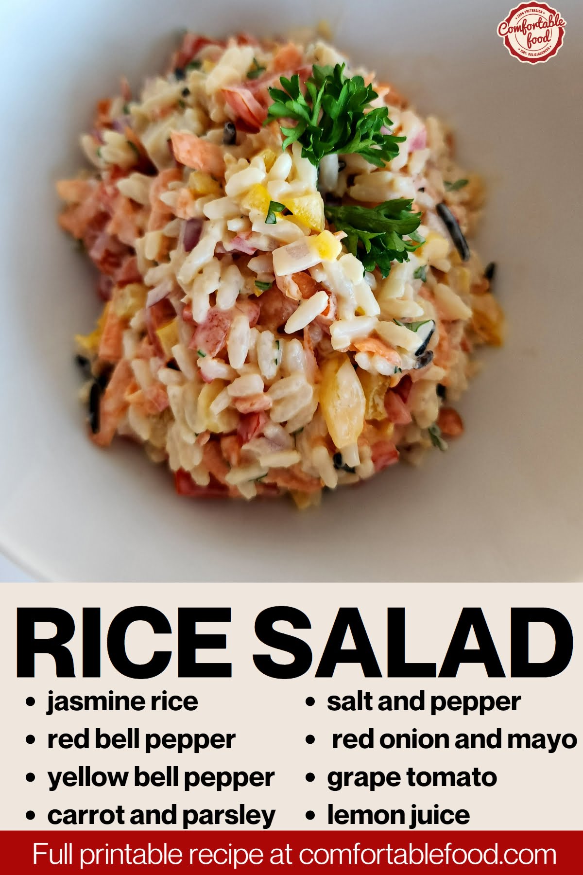 Rice salad socials