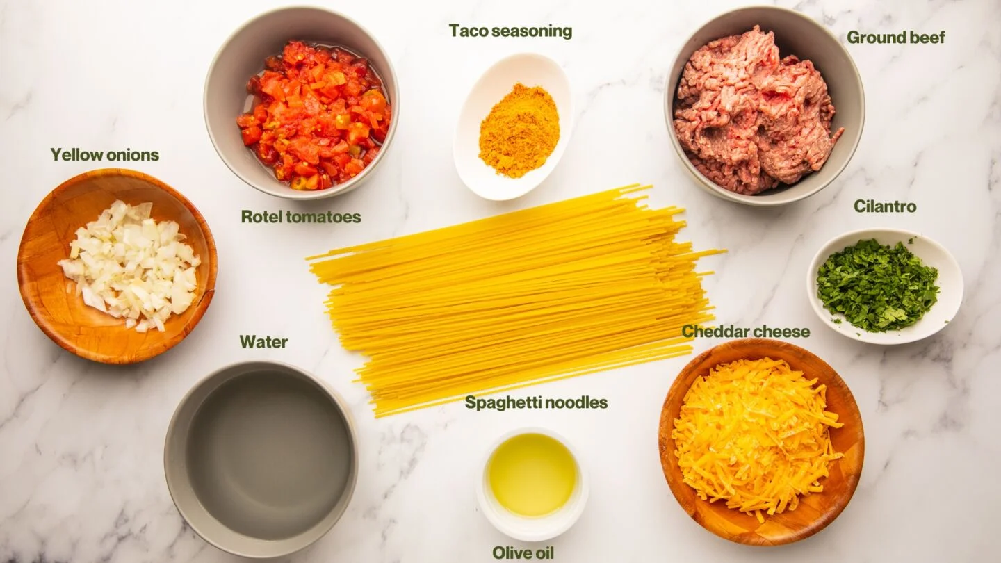 taco spaghetti ingredients