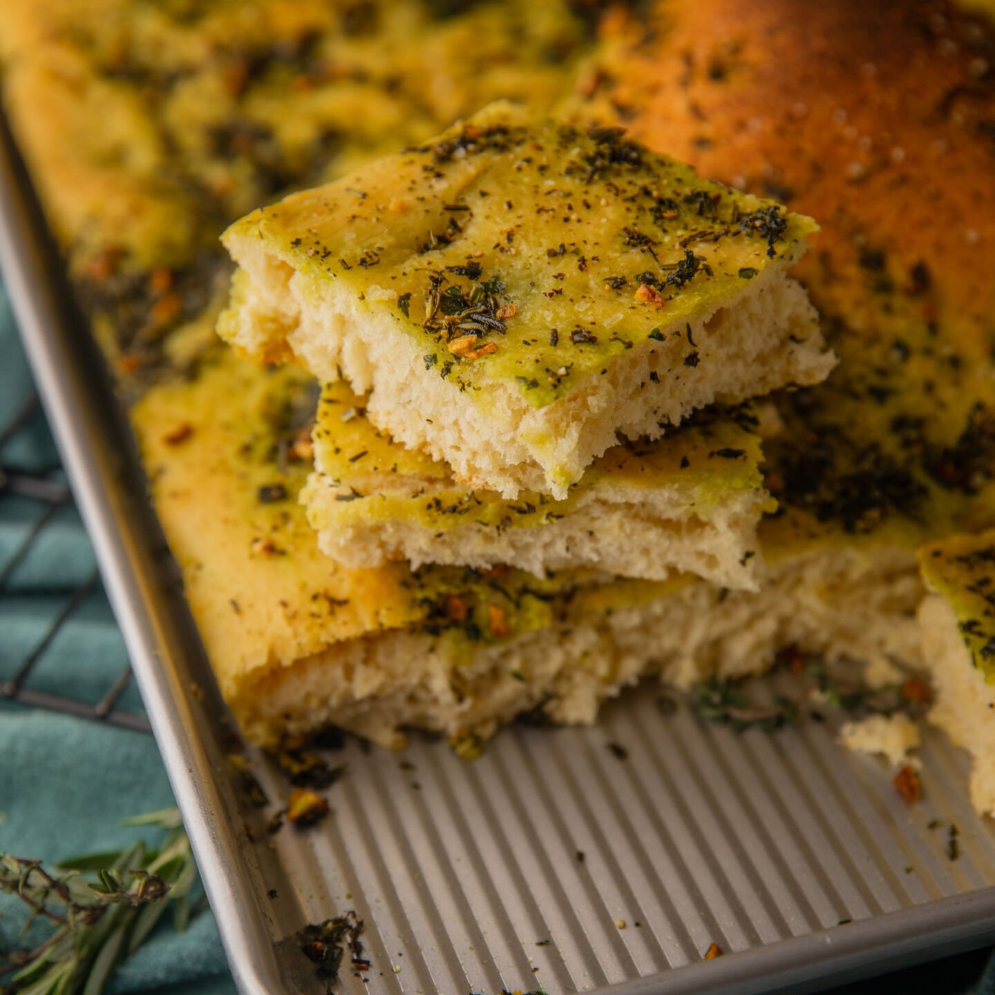 Garlic Bread Focaccia — Gathered At My Table - seasonal baking recipes with  a creative twist