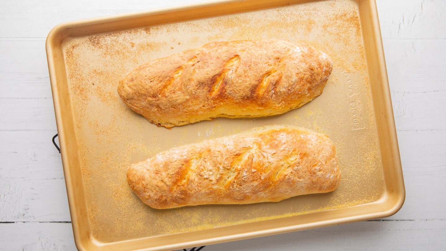 Place the loaves in the preheated oven on the center rack for 20-25 minutes