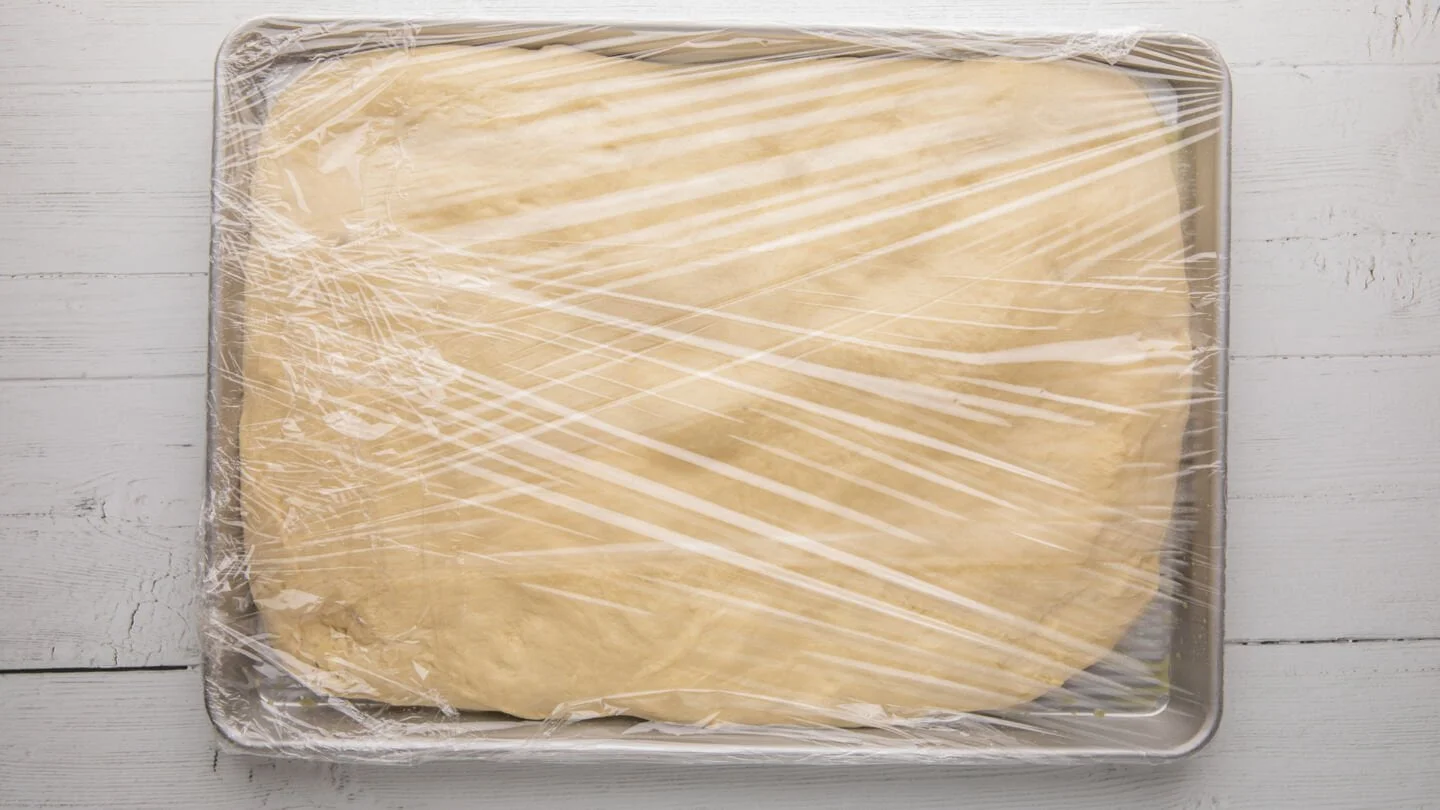 Cover the baking dish with plastic wrap and refrigerate for 1 to 2 hours