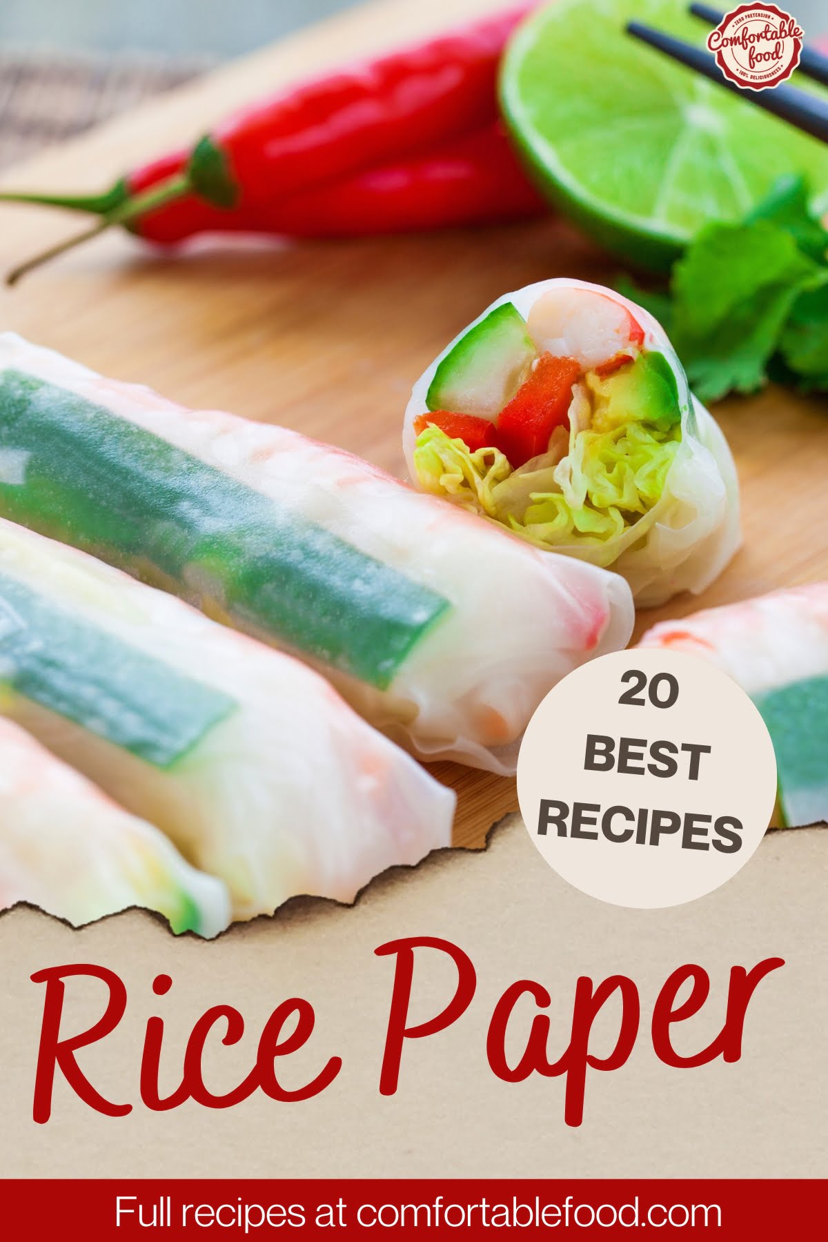 Rice paper recipes - socials