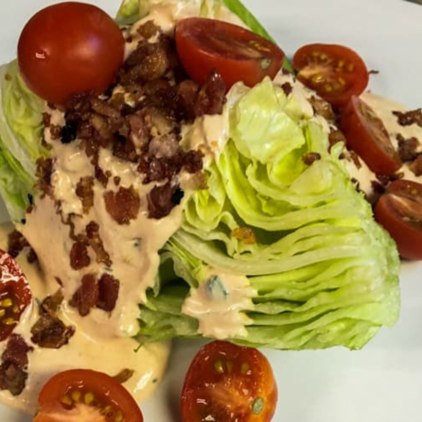 6. Blt wedge salad with chipotle ranch dressing